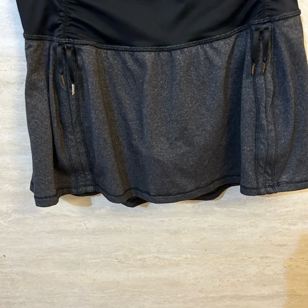 Lululemon Athletica Black Skort Gray Cynch
